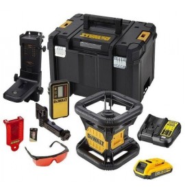 DEWALT DCE074D1R ΑΥΤΟΡΥΘΜΙΖΟΜΕΝΟ ΟΡΙΖΟΝΤΙΟ/ΚΑΤΑΚΟΡΥΦΟ ΠΕΡΙΣΤΡΕΦΟΜΕΝΟ ΑΛΦΑΔΙ LASER ΚΟΚΚΙΝΗΣ ΠΡΟΒΟΛΗΣ -