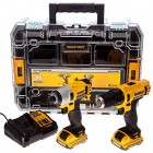 DEWALT DCK211D2T 10.8V LI-ION ΣΕΤ ΔΡΑΠΑΝΟΚΑΤΣΑΒΙΔΟ ΚΑΙ ΠΑΛΜΙΚΟ ΚΑΤΣΑΒΙΔΙ + 2 ΜΠΑΤΑΡΙΕΣ 10,8V 2.0Ah Li-I -