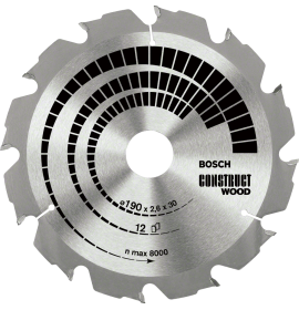 BOSCH ΠΡΙΟΝΟΔΙΣΚΟΣ ΔΙΣΚΟΠΡΙΟΝΩΝ CONSTRUCT WOOD 190MMX30MM