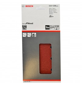 BOSCH ΓΙΑΛΟΧΑΡΤΑ ΤΡΙΒΕΙΟΥ ΜΕ ΤΡΥΠΕΣ 115Χ230ΜΜ Ν.120 10ΤΕΜ