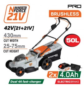 NAKAYAMA PRO ΜΗΧΑΝΗ ΓΚΑΖΟΝ ΜΠΑΤΑΡΙΑΣ BRUSHLESS 42V,LI-ION,2X4AH,4A