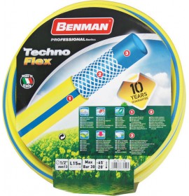 BENMAN TECHNOFLEX ΛΑΣΤΙΧΟ ΠΟΤΙΣΜΑΤΟΣ 3 ΣΤΡΩΣΕΩΝ 5/8"  25ΜΕΤΡΑ