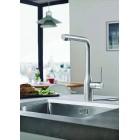 GROHE ESSENCE NEW SUPER STEEL ΜΠΑΤΑΡΙΑ ΚΟΥΖΙΝΑΣ ΑΠΟΣΠΩΜΕΝΟ ΝΤΟΥΖΑΚΙ 2 ΡΟΩΝ