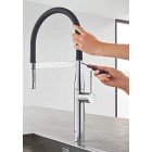 GROHE ESSENCE ΜΠΑΤΑΡΙΑ ΚΟΥΖΙΝΑΣ ΣΠΙΡΑΛ ΧΡΩΜΕ 