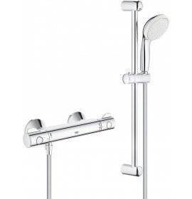 GROHE GROHTHERM 800 θΕΡΜΟΣΤΑΤΙΚΗ ΜΠΑΤΑΡΙΑ ΛΟΥΤΡΟΥ ΜΕ ΣΤΗΛΗ ΝΤΟΥΖ 90CM η 60CM