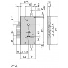 CISA 56515-48 ΚΛΕΙΔΑΡΙΑ ΘΩΡΑΚΙΣΜΕΝΗΣ ΚΥΛΙΝΔΡΟΥ (ΓΙΑ ΑΝΤΙΚΑΤΑΣΤΑΣΗ CISA) ΔΕΞΙΑ-ΑΡΙΣΤΕΡΗV 63MM