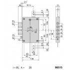 CISA B6515  ΣΕΤ ΚΛΕΙΔΑΡΙΑ ΘΩΡΑΚΙΣΜΕΝΗΣ ΜΕ ΚΙΤ ΚΛΕΙΔΙΩΝ  73ΜΜ ΔΕΞΙΑ-ΑΡΙΣΤΕΡΗ