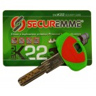 SECUREMME K22 EVO ΚΥΛΙΝΔΡΟΣ ΥΠΕΡΑΣΦΑΛΕΙΑΣ 80ΜΜ(30-50) ΧΡΥΣΟΣ