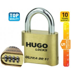 HUGO LOCKS DR51 ΕΝΙΣΧΥΜΕΝΟ ΛΟΥΚΕΤΟ ΟΡΕΙΧΑΛΚΙΝΟ ΜΕ ΣΥΝΔΥΑΣΜΟ 51mm