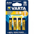 VARTA ΑΑΑ LONG LIFE ΜΠΑΤΑΡΙΕΣ 4ΤΕΜ, 