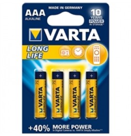 VARTA ΑΑΑ LONG LIFE ΜΠΑΤΑΡΙΕΣ 4ΤΕΜ, 