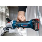 BOSCH GWS 18-125 V-LI ΓΩΝΙΑΚΟΣ ΤΡΟΧΟΣ 18V (2X4,0 AH) + L-BOXX PROFESSIONAL