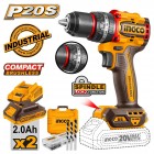 INGCO CIDLI20668 ΔΡΑΠΑΝΟΚΑΤΣΑΒΙΔΟ ΚΡΟΥΣΤΙΚΟ COMPACT ΜΠΑΤΑΡΙΑΣ 20V Li-Ion 66Nm
