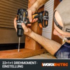 WORX WX352 ΚΡΟΥΣΤΙΚΟ ΔΡΑΠΑΝΟΚΑΤΣΑΒΙΔΟ ΜΠΑΤΑΡΙΑΣ BRUSHLESS 20V / 2X 2.0AH