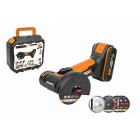 WORX MINI ΓΩΝΙΑΚΟΣ ΤΡΟΧΟΣ ΜΠΑΤΑΡΙΑΣ 20V 1x2.0Ah 76mm WX801