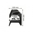 BOSCH GCL 2-15G ΛΕΙΖΕΡ ΓΡΑΜΜΩΝ ΜΕ RM1 + 2 ΒΑΣΕΙΣ  ΣΤΗΡΙΞΗΣ + ΒΑΛΙΤΣΑ ΠΛΑΣΤΙΚΗ