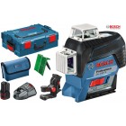 BOSCH GLL 3-80CG ΓΡΑΜΜΙΚΟ ΛΕΙΖΕΡ ΜΕ ΠΙΝΑΚΑ ΣΤΟΧΟΥ KAI ΣΤΗΡΙΓΜΑ ΤΟΙΧΟΥ ΒΜ1 ΠΡΑΣΙΝΗΣ ΔΕΣΜΗΣ ΣΕ L-BOXX